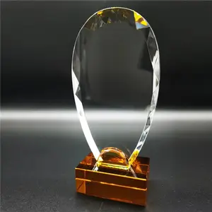 Custom Trophy Crystal Trophy Crystal Plaque Award High Quality Crystal Trophy For Souvenir Gifts