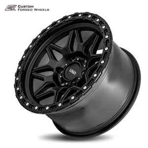 Cerchi in Lega di Alluminio Personalizzati 16-24 Pollici Nero Lucido Monoblocco Concavi Profondi in Alluminio Aerospaziale per Toyota Chevrolet - Product Image 2