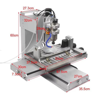 5 axes CNC routeur gravure fraisage bois aluminium cuivre métal Machine
