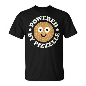 Camiseta Powered By Pizzelle con diseño de galletas italianas tipo waffle - Product Image 2