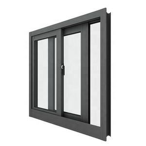 Fenêtre coulissante en aluminium à double cadre sur mesure, améliorant les performances coupe-vent pour la construction de bâtiments en zone montagneuse - Product Image 1