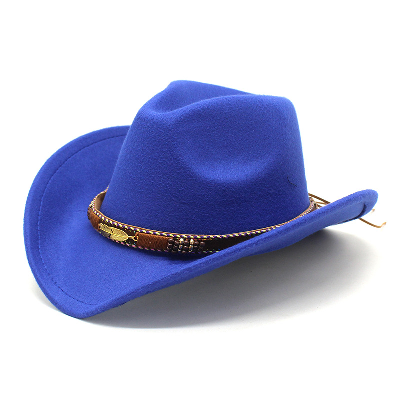 Cappello Da Cowboy Blu - Per Uomo E Donna, Stile Western, Con Sottogola Regolabile - Foto 9