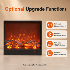 Chimenea Eléctrica Decorativa con Pantalla LCD, sin Gas, sin Chimenea, para Uso en Interiores - Product Image 6