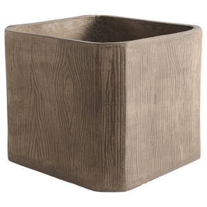 Maceta Extra Grande <span class=keywords><strong>de</strong></span> Estilo Nórdico con Acabado <span class=keywords><strong>de</strong></span> Madera Antigua, Decorativa para Sala <span class=keywords><strong>de</strong></span> Estar, Centro Comercial o Balcón - Product Image 5