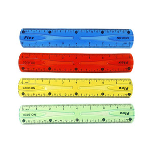 Best Buy Cheap Price Colorful Transparent 8 Inch 20cm Flexible <b>Ruler</b> for School Students - Product Image 4