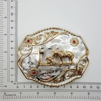 Boucle de ceinture de cowboy western personnalisée 40 mm, vente en gros, pour ceintures de cowboy pour hommes, conception de logo d'usine