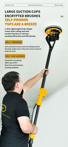 <span class=keywords><strong>Ponceuse</strong></span> sans balais haute performance LM-225ST-2 avec aspiration automatique des poussières <span class=keywords><strong>et</strong></span> corps léger pour le ponçage du plâtre sur les murs <span class=keywords><strong>et</strong></span> les plafonds - Product Image 5