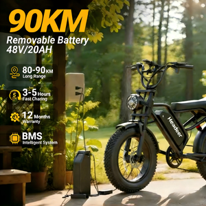 Vélo électrique tout-terrain à pneus larges, suspension intégrale, longue autonomie, vélo de ville, vélo électrique tout-terrain, Fatbike, Bicicleta Electrica - Product Image 3