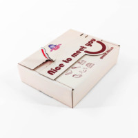 Boîtes personnalisées avec logo pliable tissu stockage déchirure bande Kraft ondulé expédition boîte d'emballage vêtements