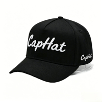 Casquette de baseball bicolore en coton de qualité supérieure OEM à 5 panneaux, ajustable, avec logo brodé 3D personnalisé, unisexe, pour l'extérieur