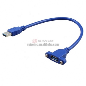 Câble d'extension bandeau tout compris oreille Usb3.0 mâle à femelle trou de vis peut être <span class=keywords><strong>fixe</strong></span> châssis armoire déflecteur ligne - Product Image 5