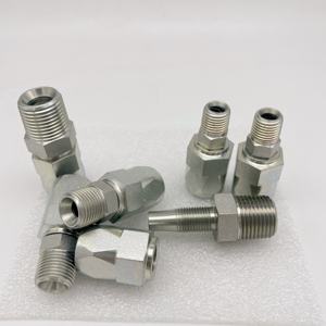 Conector de Manguera de Acero Inoxidable de Alta Presión GAB-MP, Accesorios de Una Pieza Reutilizables para Mangueras Hidráulicas - Product Image 3