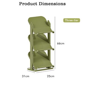 Zapatero de Plástico Duradero de Alta Calidad para Uso Doméstico, Organizador de Almacenamiento Multicapa que Ahorra Espacio - Product Image 5