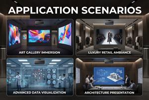 Proyector Inteligente Android 4K 2026, Batería Recargable, Mini Proyector DLP LED Portátil de Tiro Corto, Cine en Casa/Exterior, 2G RAM, WiFi/BT - Product Image 3