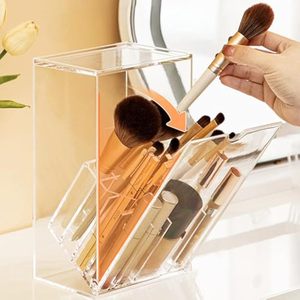 Fabricante Custom Acrylic Makeup Brush Cosmetic Drawer Organizer Para Casa - Product Image 2