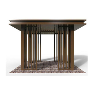 Hesswei Nouveau pavillon en alliage d'aluminium de style chinois pour villa, cour et jardin - Product Image 1
