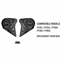 Kit de plaque de base de visière de casque de moto de remplacement, compatible avec FF351 FF352 FF369 FF384 FF802