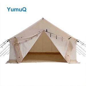 Yumuq 3.6m×4.2m アウトドアグランピング防水ヘビーデューティースチールフレームオックスフォードコットンキャンバスウォールテント（ストーブジャック付き） - Product Image 3