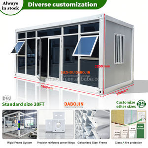 <span class=keywords><strong>Maison</strong></span> conteneur préfabriquée modulaire 20 pieds, extensible, à ossature acier, portable, mini-<span class=keywords><strong>maison</strong></span> pliable, unité d'appartement confortable avec pièces - Product Image 2