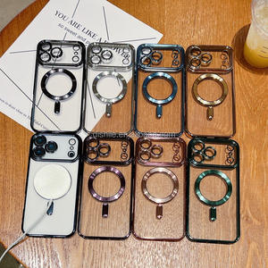 Casing HP Magnetik <span class=keywords><strong>TPU</strong></span> untuk iPhone 17 Pro Max, untuk iPhone 16 15 14 13 Pro Max Casing Pelindung Transparan Anti Benturan - Product Image 2