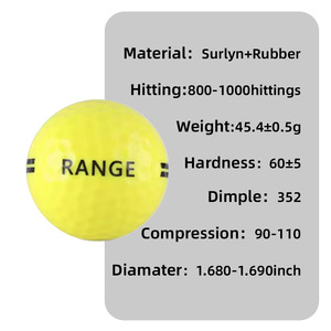 Pelotas de Golf de Práctica de Larga Distancia, Duraderas, de 2 Capas, con Logotipo Personalizado, Precio de Fábrica Económico - Product Image 4