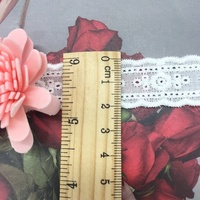 Dentelle à double bordure en coton 100% blanc de 20m, directement du fabricant, pour robes printemps-été et accessoires de couture