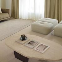 Table basse moderne et portable pour salon avec plateau en bois et tables d'appoint pour petits appartements et hôtels - Durable et facile à nettoyer