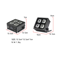 Projecteur LED PAR sans fil Redsun alimenté par batterie 4x18W RGBWAUV 6-en-1 étanche pour éclairage de scène de mariage et de fête avec contrôle DMX