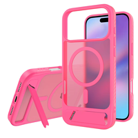 Coque de téléphone de luxe translucide couleur bonbon avec aimant, personnalisée pour iPhone 17/18 Pro Max, anti-chute 3M