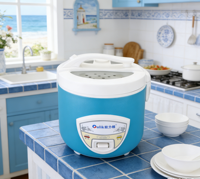 Autocuiseur Électrique Portable Multifonctionnel Antiadhésif de Type Cylindrique avec Minuteur Numérique Bleu pour Usage Domestique – Vente en Gros