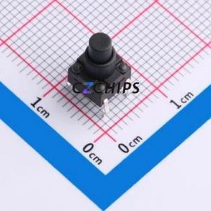 GT-TC116A-H100-L1 Tactile Switch Through hole Component (THT) Switch Single Pole Single Throw Round Button 1.6N Through Hole - Product Image 1
