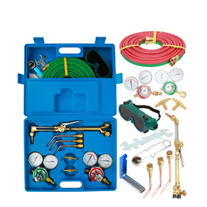 Kit de chalumeau de découpe Cfweld, oxygène acétylène, ensemble de soudage portable, style américain, plaqué cuivre, interrupteur simple - Product Image 1