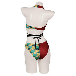 4 styles <span class=keywords><strong>de</strong></span> maillots <span class=keywords><strong>de</strong></span> <span class=keywords><strong>bain</strong></span> neufs <span class=keywords><strong>Demon</strong></span> <span class=keywords><strong>Slayer</strong></span> Kamado Nezuko Kochou Shinobu Kamado Tanjirou Anime Bikini pour femmes Vêtements <span class=keywords><strong>de</strong></span> plage - Product Image 3