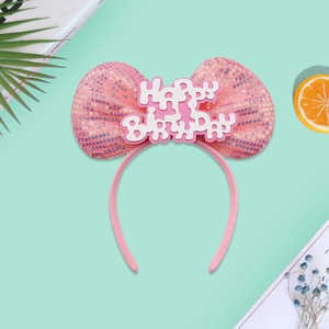 MADESHINE Accessoire de fête pour adultes, Nouvel An chinois, Halloween, Bandeau pour cheveux, Décoration nœud à paillettes, Meilleures ventes, Prix usine, Réutilisable - Product Image 5