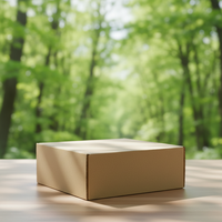 Carpeta de Envío Corrugada Personalizada, Ecológica, con Materiales Reciclados, Cierre Magnético y Asa para Mudanzas, Embalaje de Comercio Electrónico y Regalos