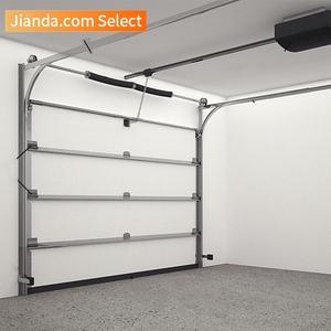 <span class=keywords><strong>Porte</strong></span> <span class=keywords><strong>de</strong></span> <span class=keywords><strong>garage</strong></span> sectionnelle moderne en acier JAD à double battant coulissant, <span class=keywords><strong>isolée</strong></span>, <span class=keywords><strong>avec</strong></span> <span class=keywords><strong>portillon</strong></span> piéton, antivol, à économie d'énergie, surface finie - Product Image 3