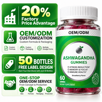 Produsen Permen Ashwagandha OEM ODM Label Pribadi Formula Kustom Grosir Massal