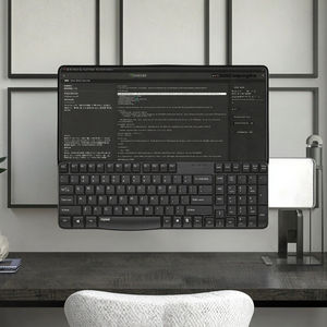 <span class=keywords><strong>Clavier</strong></span> d'ordinateur portable optique ergonomique ultra-fin imperméable <span class=keywords><strong>Rapoo</strong></span> K130, nouveau best-seller, filaire USB 2.0, 104 touches - Product Image 3