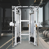 Machine Smith Professionnelle Multifonctionnelle Réglable en Acier 330kg avec Crossover par Câble pour Usage Commercial en Salle de Sport