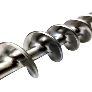 Eje de tornillo sin fin de acero inoxidable 304 316 personalizado para alimentación, barril de extrusora, eje mezclador, piezas de tornillo - Product Image 2
