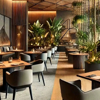 Mobilier de restaurant commercial moderne, ensemble de canapés et banquettes pour café, mobilier de luxe pour hôtels et restaurants, application de design d'intérieur pour projets