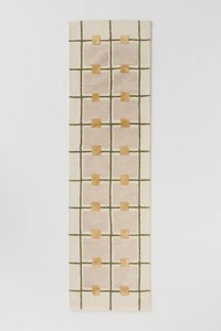 พรมทรงเรขาคณิตสำหรับตกแต่งพื้นพรมลายตารางทรงเรขาคณิตมีหลายสีและขนาด - Product Image 2