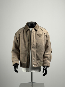 Giacca Invernale da Lavoro di Alta Qualità con Logo Personalizzato, Design Colorblock, Collo a Risvolto, per Uomo, Cappotto Ampio con 90% Piumino d'Oca <span class=keywords><strong>Bianco</strong></span> - Product Image 3