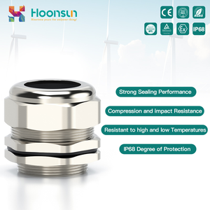 Prensaestopas de latón de baja tensión IP68 impermeable M16-M32, conector metálico niquelado para entrada de <span class=keywords><strong>cable</strong></span> de alimentación en cajas de conexiones y paneles - Product Image 6