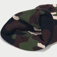 Gorro de Punto Cálido para Otoño e Invierno, Gorro Casual de Jacquard con Estampado de Camuflaje, Gorro de Lana para Hombre