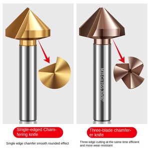 Ba Lưỡi coban mạ titan chamfering dao 90 độ đơn lưỡi mới chamfering thiết bị <span class=keywords><strong>45</strong></span> độ khoan <span class=keywords><strong>bit</strong></span> - Product Image 4