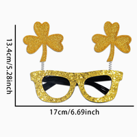 Regalos de Recuerdo para Fiestas, Adornos de Estilo Irlandés, Gafas Divertidas con Diseño de Trébol para el Día de San Patricio, Gafas Temáticas Irlandesas