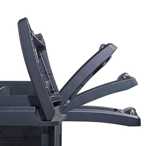 Carros de plástico PP para servicio de habitaciones con ruedas, carros de servicio de limpieza de habitaciones, carros de limpieza de ropa de lino - Product Image 5