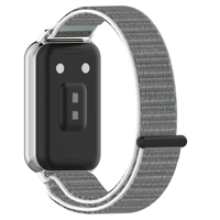 Sangle réglable en nylon tricoté avec fermeture auto-agrippante compatible avec Honor Band 11 et 11 Pro Smart Band