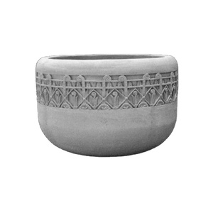 High Strength GRC <strong>Planter</strong> Large Carved <strong>Outdoor</strong> Design Country Style for Floor Project <strong>Artificial</strong> Flowers Factory Direct Sales - Product Image 1